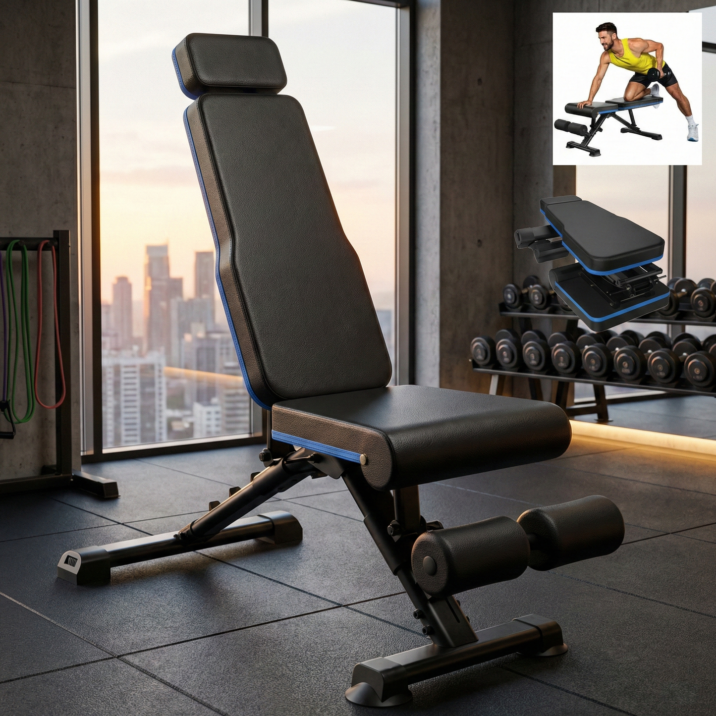 Adjustable Weight Bench for Full Body Training