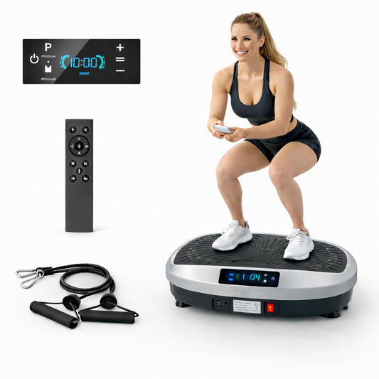 Starke 200W Fitness Vibrationsplatte bis 150kg Belastbarkeit